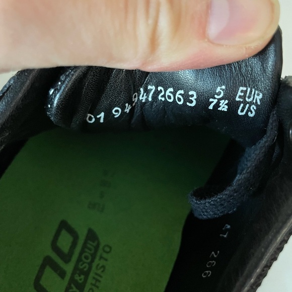 NEW Sano by Mephisto Escape Black Pat. Leather/ Mesh Walking Shoes Women's 7.5 - Picture 5 of 8